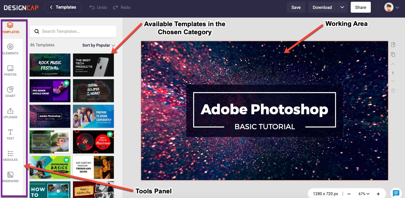 DesignCap Review: The Easy to Use Online Graphic Design Software